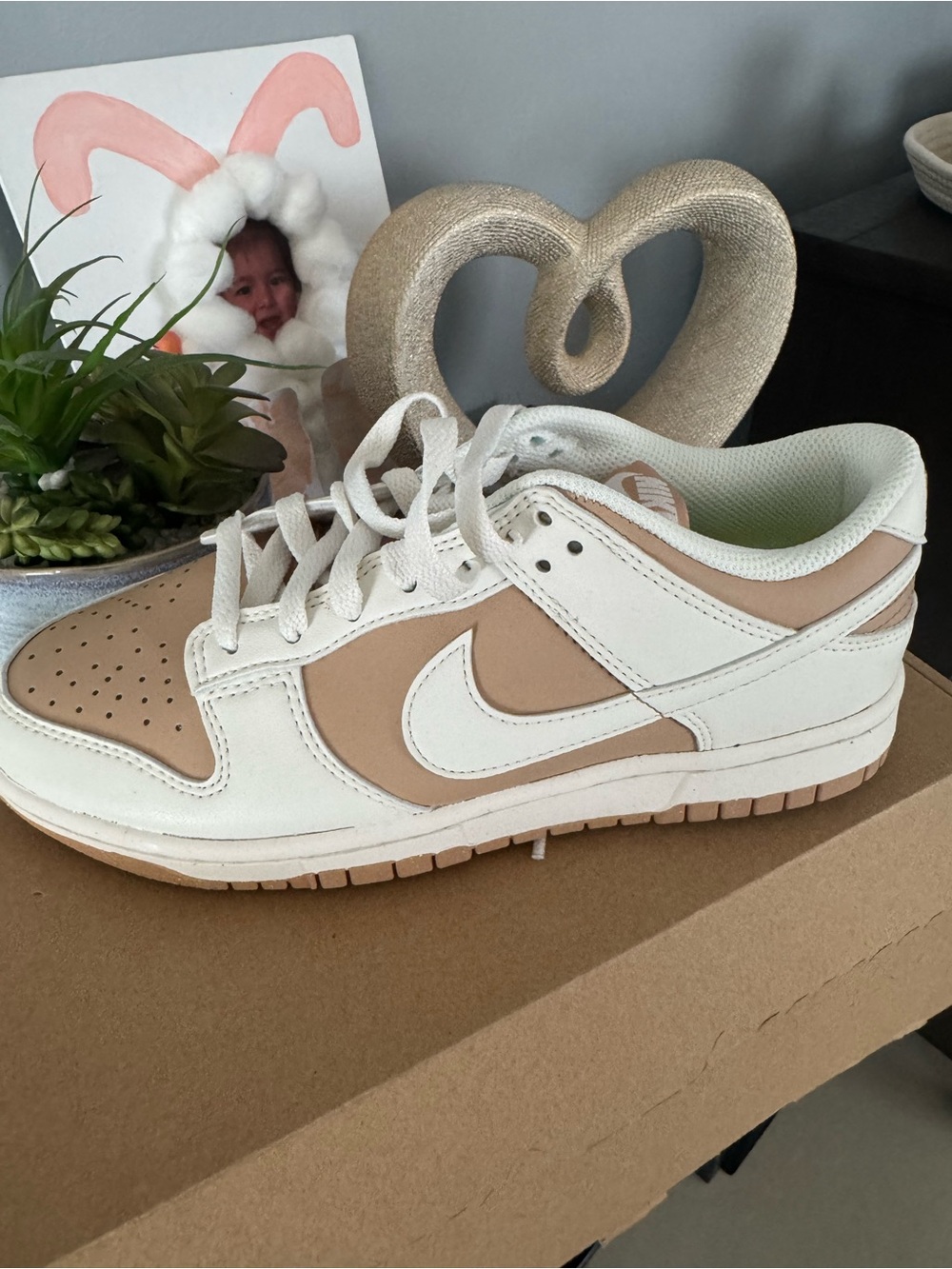Nike Dunk Low Next Nature in Sail and Tan